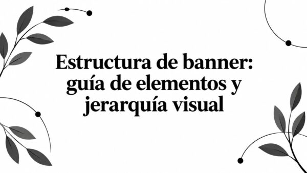 Estructura de banner: guía de elementos y jerarquía visual